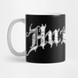 DenialJ Evil Merch - Hunter Logotype with Axe White Mug